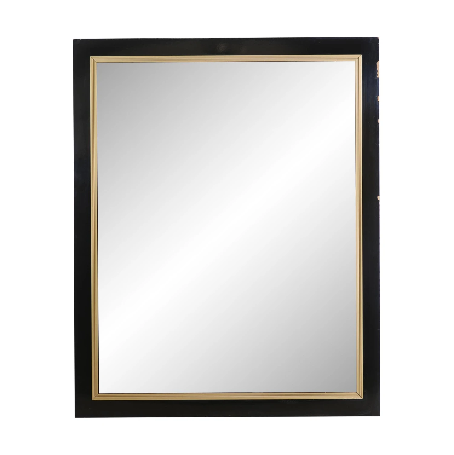 Vintage Black & Gold Composite Frame Wall Mirror 77 X 62 3 Vintage Black & Gold Composite Frame Wall Mirror 77 X 62
