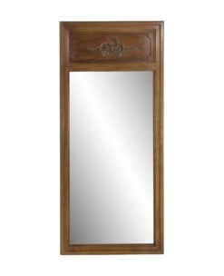 Vintage French Style Wood Frame Wall Mirror