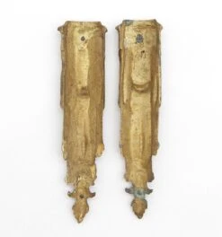 Pair Of European 7.75 In. Ornate Bronze Furniture Leg Appliques -OGT Sale Store applique 15bel9353