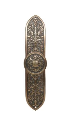 Antique Bronze 4 Fold Floral Applique Plate