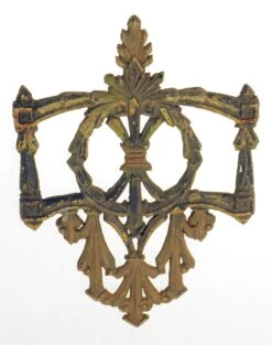 Antique Bronze Victorian Wreath Applique