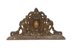 Antique Rococo Cast Iron Applique