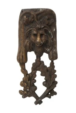 Bronze Figural Furniture Applique With Lion Head