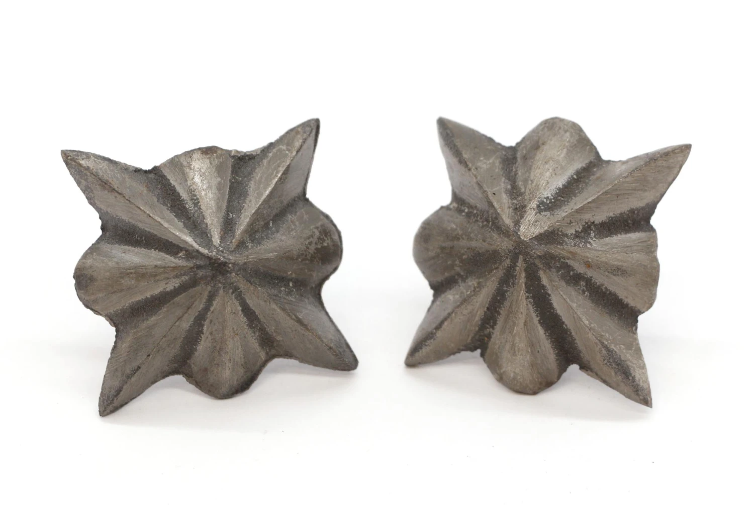Pair Of 2.125 In. Cast Iron Star Appliques Furniture Tacks 3 Pair Of 2.125 In. Cast Iron Star Appliques Furniture Tacks