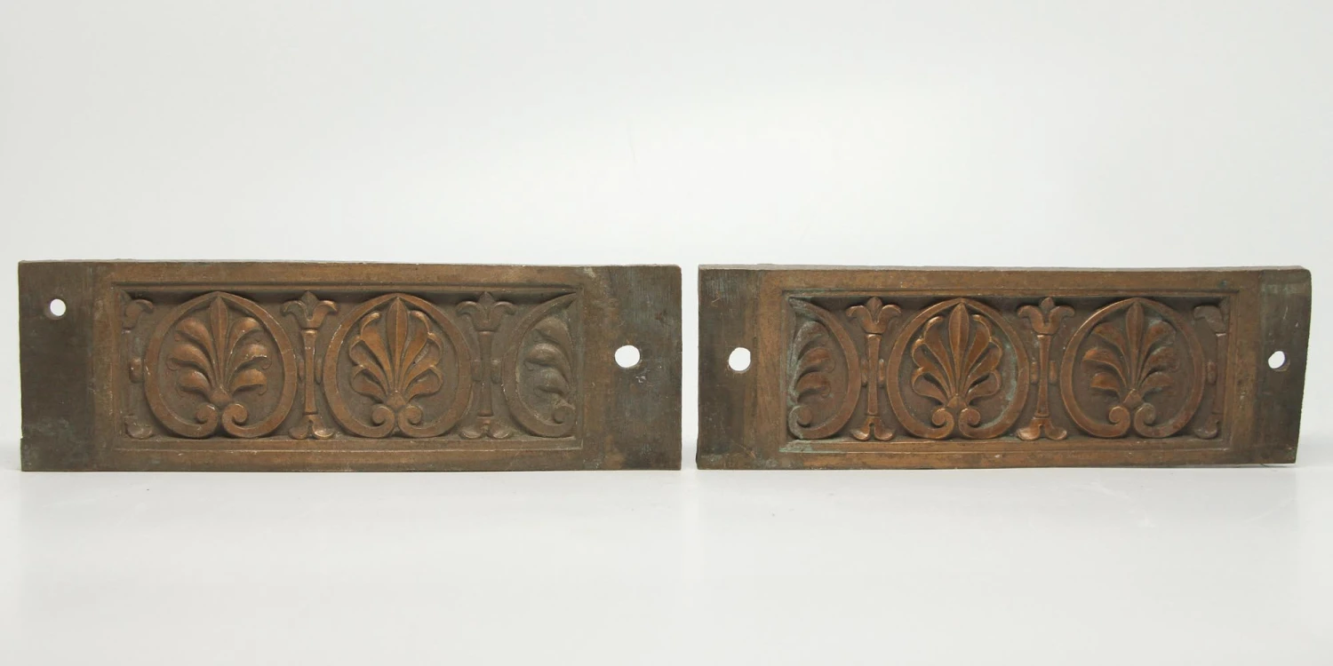 Pair Of Decorative Bronze Pieces 3 Pair Of Decorative Bronze Pieces