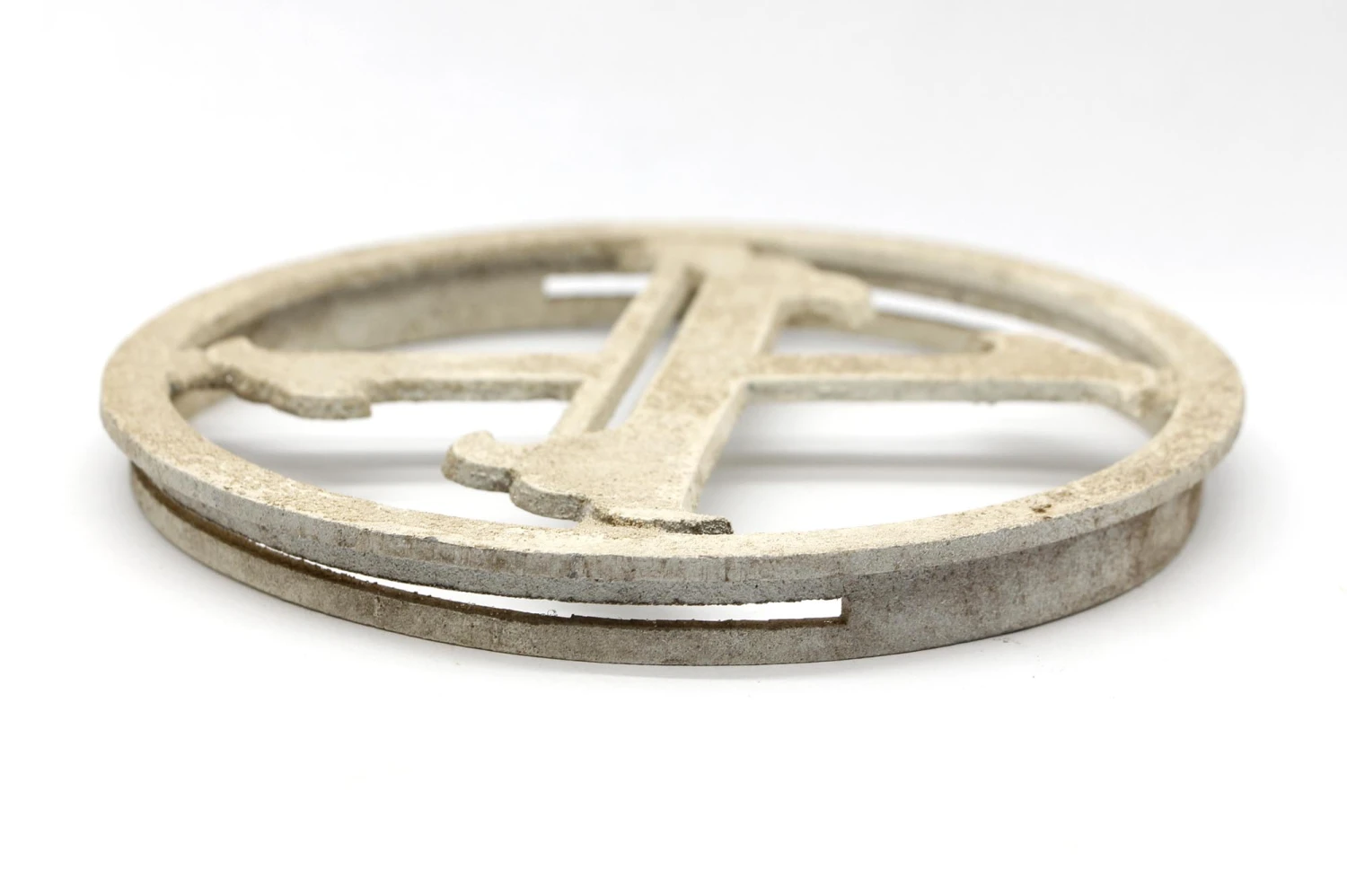 Vintage 6.375 In. Aluminum X Monogram Applique 4 Vintage 6.375 In. Aluminum X Monogram Applique - Image 2