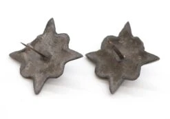 Pair Of 2.125 In. Cast Iron Star Appliques Furniture Tacks 7 Pair Of 2.125 In. Cast Iron Star Appliques Furniture Tacks -OGT Sale Store applique q286415