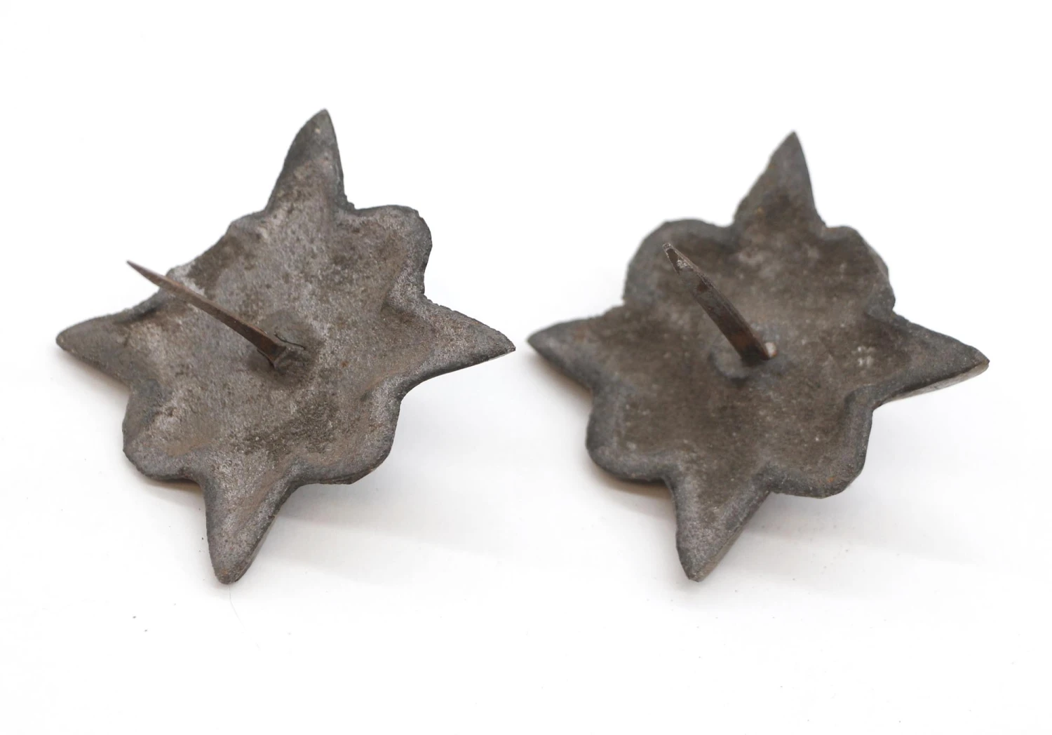 Pair Of 2.125 In. Cast Iron Star Appliques Furniture Tacks 4 Pair Of 2.125 In. Cast Iron Star Appliques Furniture Tacks - Image 2
