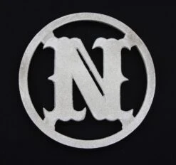 Vintage 6 In. Aluminum N Applique