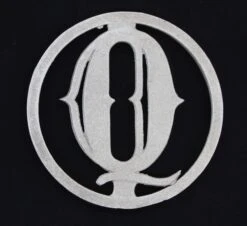 Vintage 6 In. Aluminum Q Plaque