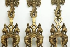 Antique Bronze ‘Lecherf’ 8.25 In. Door Plate -OGT Sale Store back plates 11bel6815