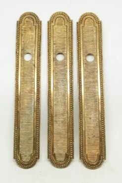 Gilded Bronze Beaded 11.75 In. Back Plate -OGT Sale Store back plates 16bel4636
