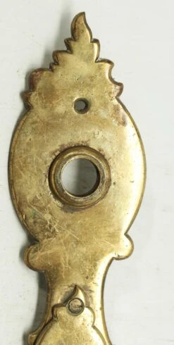 Brass 9.375 In. Back Plate With Extra Long Keyhole -OGT Sale Store back plates 16bel7055