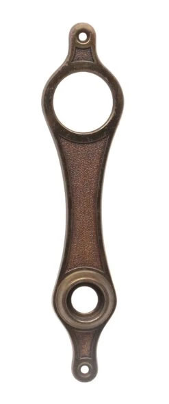 7 In. Thin Brass French Door Back Plate