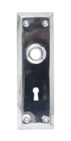7.25 In. Chrome Keyhole Door Classic Back Plate