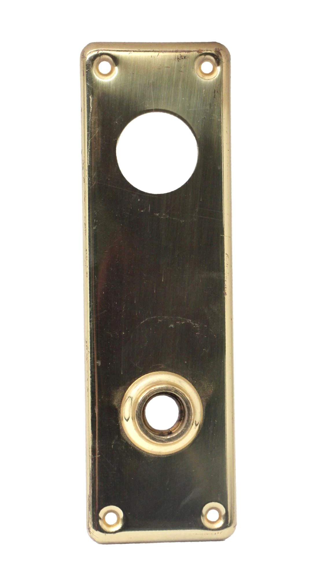 7.5 In. Polished Brass Vintage Classic Door Back Plate 3 7.5 In. Polished Brass Vintage Classic Door Back Plate