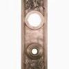Antique 10 In. Art Nouveau Reading Coppered Entry Brass Door Plate