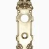 Antique 10.75 In. Victorian Polished Brass Entry Door Back Plate -OGT Sale Store back plates antique 1075 in victorian polished brass entry door back plate q287977