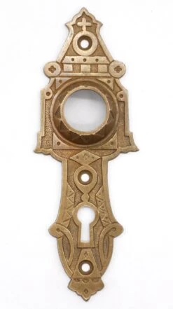 Antique 5.75 In. Aesthetic Bronze Keyhole Door Back Plate