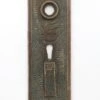 Antique 7.25 In. Mallory Wheeler Bronze Double Keyhole Door Back Plate -OGT Sale Store back plates antique 725 in mallory wheeler bronze double keyhole door back plate q278445