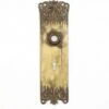 Antique 9 In. Romanesque Bronze Door Back Plate With Keyhole -OGT Sale Store back plates antique 9 in romanesque bronze door back plate with keyhole q282408