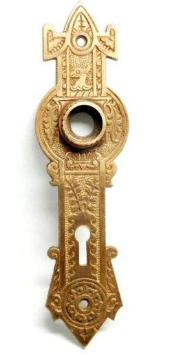 Antique Aesthetic Bronze Door 7.25 In. Back Plate