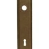 Antique European Bronze Narrow 11.5 In. Door Back Plate