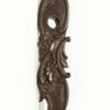 Antique Floral French Bronze 12.75 In. Door Plate