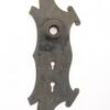 Art Nouveau 13.75 In. Cast Iron Double Keyhole Door Back Plate