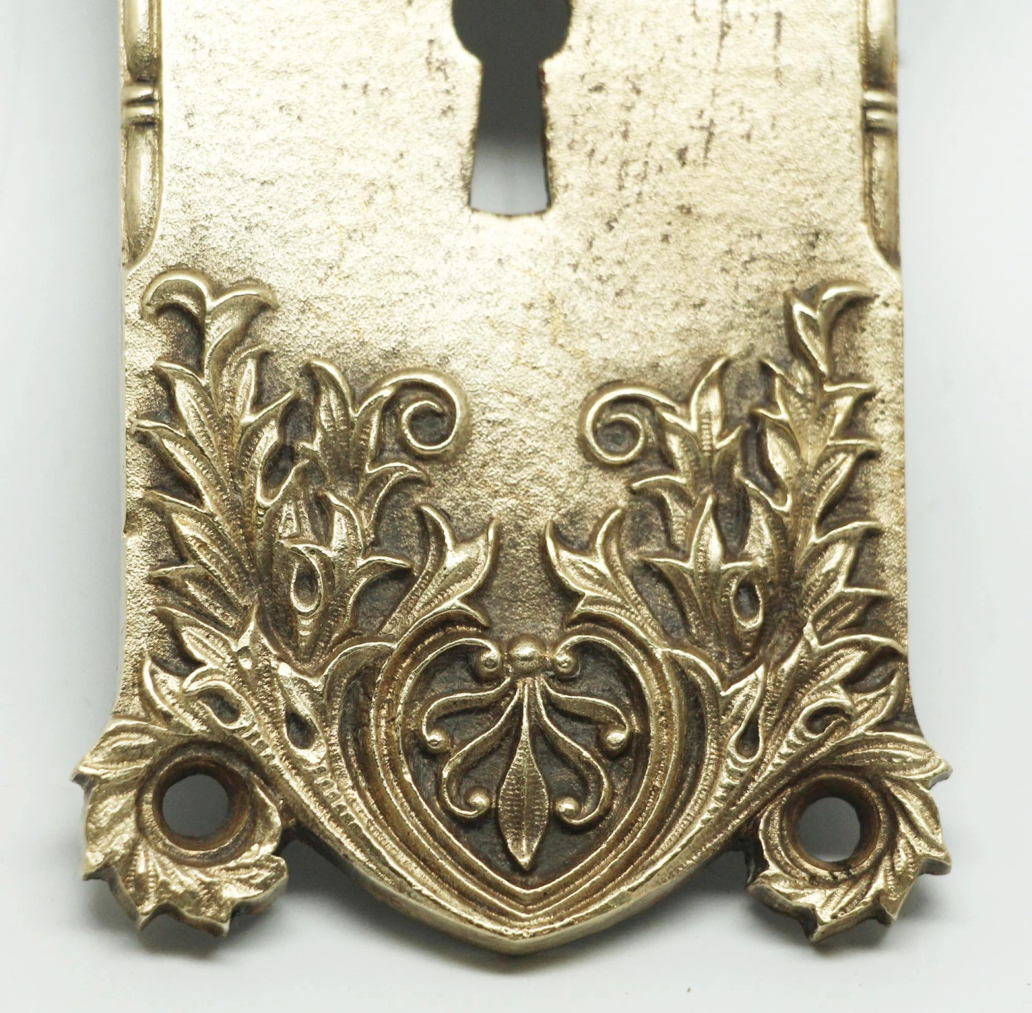Pair Of Bronze 7.125 In. Door Plates 5 Pair Of Bronze 7.125 In. Door Plates - Image 3