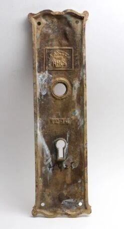 Antique Reading Bronze Mantua 8.75 In. Back Plate -OGT Sale Store back plates for sale n256227