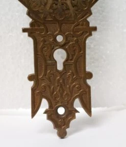 Ornate Keyhole Bronze Antique 6.625 In. Door Back Plate -OGT Sale Store back plates for sale p233925