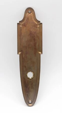 8.625 In. Art Deco Brass Door Back Plate 7 8.625 In. Art Deco Brass Door Back Plate -OGT Sale Store back plates for sale p250544