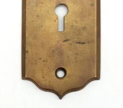 Vintage Traditional Swirl 7.125 In. Keyhole Brass Door Back Plate -OGT Sale Store back plates for sale q271362