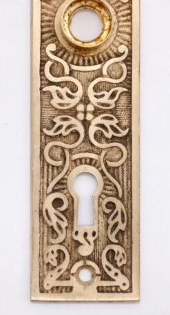 Polished Bronze Antique Aesthetic Keyhole 5.375 In. Door Back Plate -OGT Sale Store back plates for sale q276738