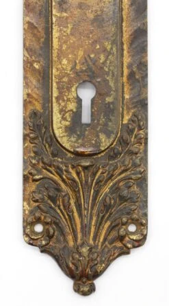Antique Russell & Erwin Bronze Passage 9.375 In. Door Back Plate 9 Antique Russell & Erwin Bronze Passage 9.375 In. Door Back Plate -OGT Sale Store back plates for sale q277087