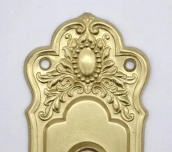 Pair Of Gold Painted Steel Passage Door Back Plates 9 Pair Of Gold Painted Steel Passage Door Back Plates -OGT Sale Store back plates for sale q278444