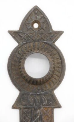Pair Of Cast Iron 5.875 In. Aesthetic Keyhole Door Back Plates 9 Pair Of Cast Iron 5.875 In. Aesthetic Keyhole Door Back Plates -OGT Sale Store back plates for sale q278539