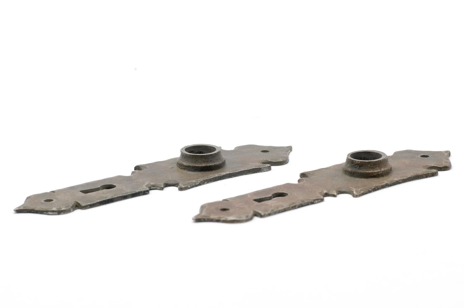 Pair Of Arts & Crafts 6.5 In. Brass Door Back Plates 5 Pair Of Arts & Crafts 6.5 In. Brass Door Back Plates - Image 3