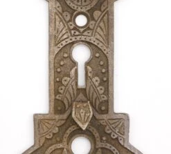 Antique Victorian 7.875 In. Nimick & Graham Brass Door Back Plate -OGT Sale Store back plates for sale q285693