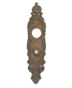 Pair Of Antique Corbin Rococo Bronze Entry Door Back Plates -OGT Sale Store back plates for sale q287039