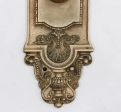 Antique 12.875 In. Yale & Towne Louis XV Door Entry Back Plate 8 Antique 12.875 In. Yale & Towne Louis XV Door Entry Back Plate -OGT Sale Store back plates for sale q287929