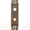 French 14.875 In. Yale & Towne Brass Door Back Plate