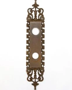 French 14.875 In. Yale & Towne Brass Door Back Plate