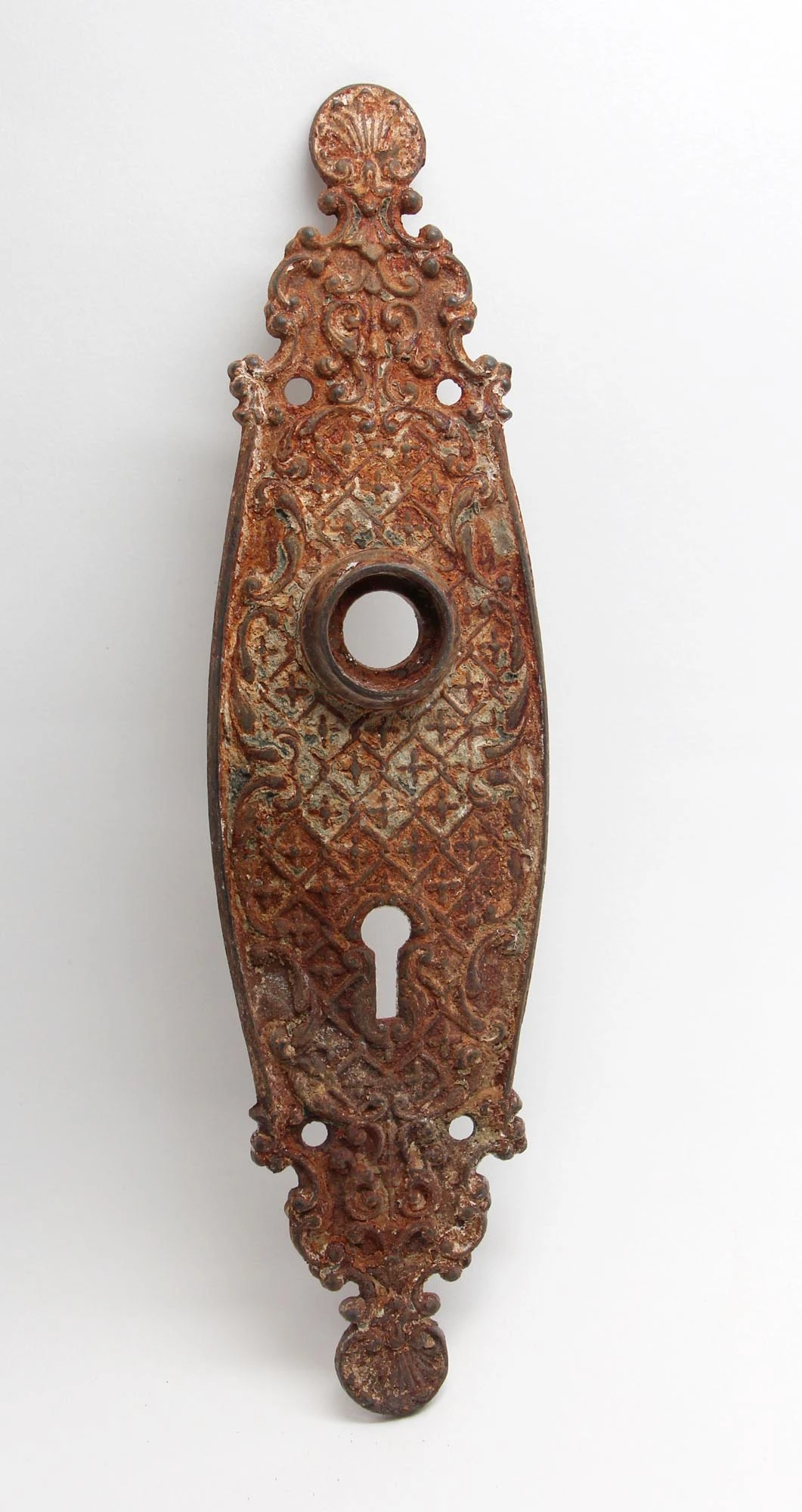 Antique 9 In. Sargent Cast Iron Door Back Plates 4 Antique 9 In. Sargent Cast Iron Door Back Plates - Image 2