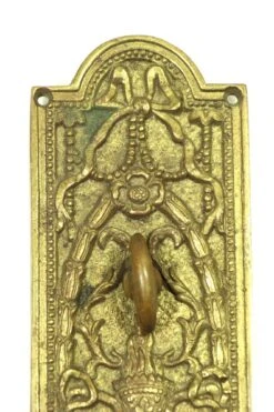 Highly Ornate Brass 10.25 In. Entry Door Back Plate -OGT Sale Store back plates m218443