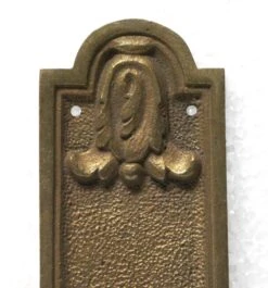 Antique European Bronze Narrow 11.5 In. Door Back Plate -OGT Sale Store back plates n232897