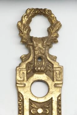 Single Decorative French Brass 12 In. Back Plate -OGT Sale Store back plates n243528