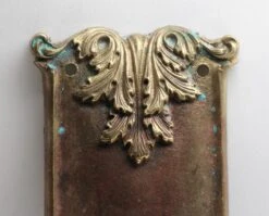 Antique Reading Bronze Mantua 8.75 In. Back Plate -OGT Sale Store back plates n256227