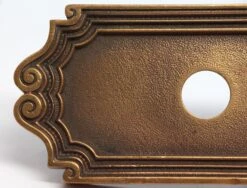 Cast Brass Norwalk 10.25 In. Door Plate With Latch Insert -OGT Sale Store back plates n258166